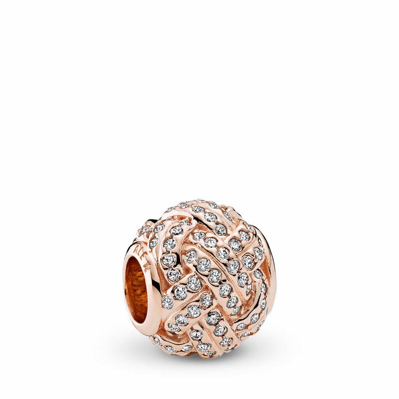 Pandora Rose™ Sparkling Love Knot Charm Sale NZ (965413-DJE)